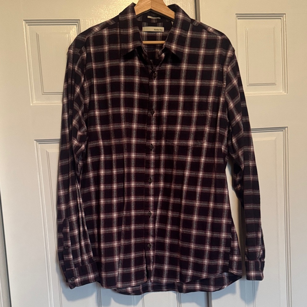 Hawker Rye Men's Plaid Shirt Size Large